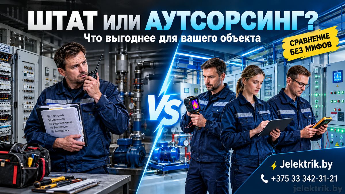 Инженерный аутсорсинг или собственная служба для коммерческого объекта